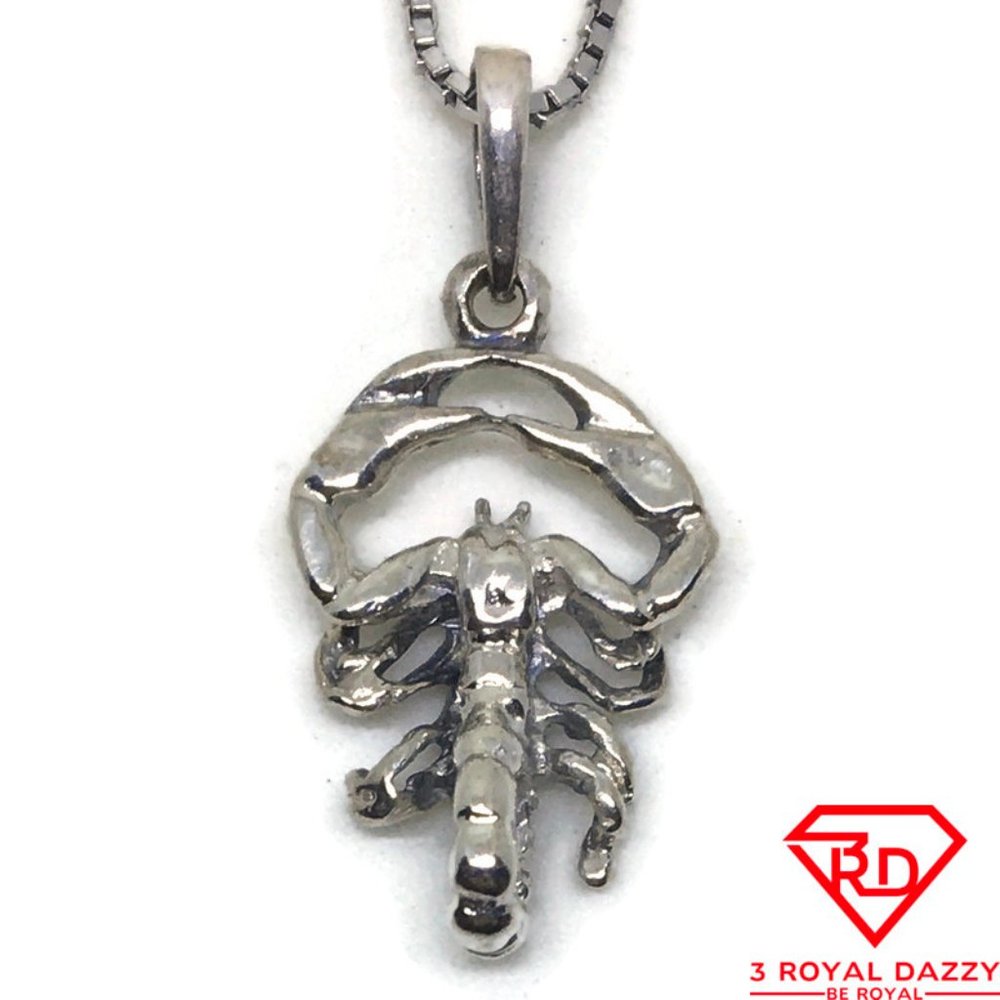 Scorpio Zodiac 3D Pendant 925 Sterling Silver